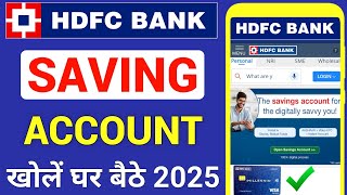 HDFC Bank Account Opening Online  2024  How to open HDFC Saving Account Online  hdfc zero balance [upl. by Rehptsirhc]