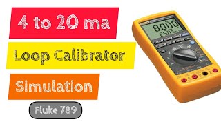 How to Simulate 420ma signal fluke 789 [upl. by Vasiliu]