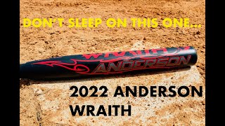 Swinging the 2022 Anderson Wraith USSSA 240 Slowpitch Softball Bat Review [upl. by Ecnedac]