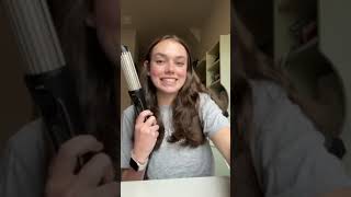 GRWM wChloe Daniki tktok and InfinitiPro by Conair Cool Air Styler salonstyle curls from home [upl. by Arinaj859]