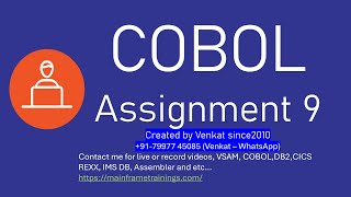 COBOL Assignment 9  Emp salary calculation based on rating [upl. by Swanhilda]