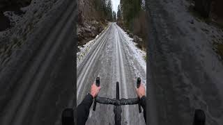 Icy 🇳🇴 orbea gravel 45nrth gravelbike cycling [upl. by Dyal16]