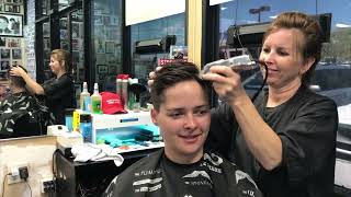 Danielle LV  Pt 3 Long to Undercut Pixie to 1 Buzz Cut Free Video [upl. by Hsina]