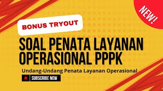 SOAL PENATA LAYANAN OPERASIONAL PPPK HOTS pppkteknis pppk2024 [upl. by Ynnahc]