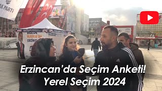 Erzincan’da Seçim Anketi Yerel Seçim 2024 [upl. by Feltie]