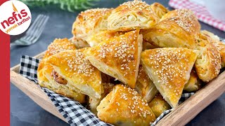 SADECE 3 YUFKAYLA 👌🏻 5 Dakikada Fırına Atmalık Üçgen Börek 😋 [upl. by Carson]