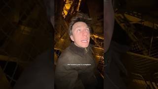 Sneaking into the Eiffel Tower 🤯 paris france tourist [upl. by Bandeen426]