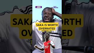 SAKA is OVERRATED and heres why 😡 shorts football soccer arsenal [upl. by Siari529]