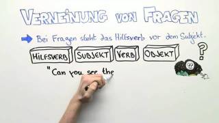 VERNEINUNG VON FRAGEN  Englisch  Grammatik [upl. by Rebmak]