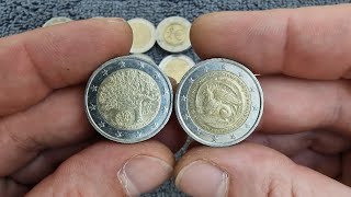 500€ 2 euros coin hunt Rare collectable coins [upl. by Aviv]