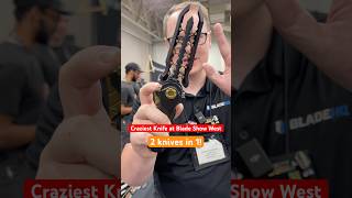 This is the craziest knife at Blade Show West 2 Knives in 1 [upl. by Dulcine242]