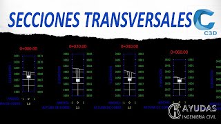 CREAR SECCIONES TRANSVERSALES VISTAS DE SECCION EN CIVIL 3D [upl. by Ecnaled985]