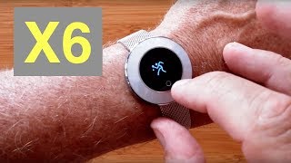 Microwear X6 Attractive Womens IP68 Waterproof HealthFitness Smart Bracelet Unboxing and 1st Look [upl. by Beghtol756]