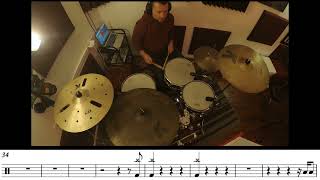 Good Old Fashioned Lover Boy Queen drum cover  score [upl. by Kast104]