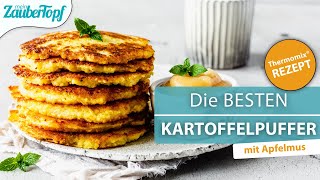 😍😍 Die PERFEKTEN Kartoffelpuffer mit dem Thermomix® Der absolute Klassiker aus der Kindheit [upl. by Troc]