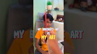 My Brothers Art Vs My Art❤️ doodlenath doodle art brother shortvideo shorts short subscribe [upl. by Atinahs145]