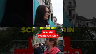 Straßeninterviews Wie viel verdient eine Schneiderin in der Schweiz 👗✂️shorts löhne [upl. by Lot777]