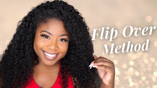 IVY’S FLIPOVER WIG METHOD  Natural Hair Protective Style Klaiyi Jerry Curly Hair [upl. by Akisej]