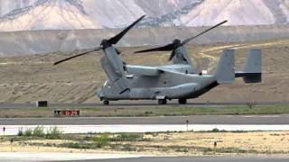 Osprey taking off from Grand Junction CO Airport 0618011 [upl. by Nosirrag]