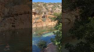 Lake Vouliagmeni lake swim water clearwater greece [upl. by Horatio556]