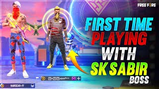 🔥 First Time Playing With 🔥 Sk Sabir Boss 😍 Clash Squad Ranked  Tamil Tricks  FreeFire [upl. by Wildee]