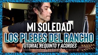 Mi Soledad  Los Plebes del Rancho  Tutorial  REQUINTO  ACORDES  Guitarra [upl. by Anival]