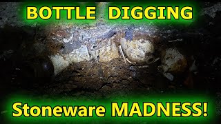 Antique Bottle Dump Digging STONEWARE MADNESS with Crick Diggers INC amp Relic Extractors PART 2 [upl. by Sakram774]