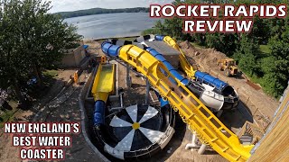 Rocket Rapids Review Quassy Newfor2022 ProSlide Water Coaster  New Englands Best Water Coaster [upl. by Eirod]