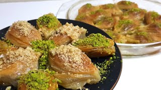 ŠKOLJKA BAKLAVA RECEPT KOJI CETE RADO PRAVITI  TURSKI RECEPT ZA BAKLAVU MİDYE BAKLAVA TARİFİ [upl. by Lav]