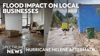 Flood damage in Asheville impacts local businesses  Spectrum News [upl. by Eocsor599]