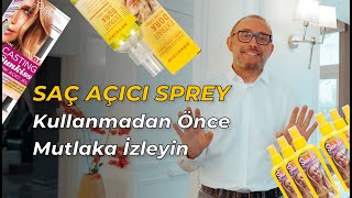 Saç Açıcı Sprey Kullanmadan Önce Mutlaka İzleyin  Hakan Kutlugün [upl. by Ayalat672]