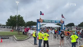 Thousands of cyclists hit the road for 40th Annual Texas MS 150 bike tour [upl. by Trepur]