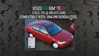 How To Replace Honda Civic Key Fob Battery 1994 1995 [upl. by Roselia535]