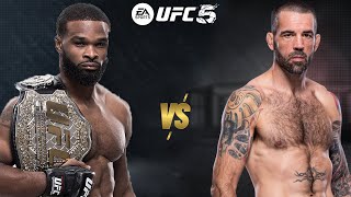 UFC 5 TYRON WOODLEY VS MATT BROWN FOR THE UFC WORLD WELTERWEIGHT CHAMPIONSHIP BELT [upl. by Aw]