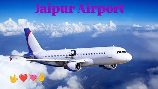 Jaipur Airport airplane take off [upl. by Etnwahs]