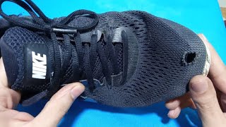 Learn how to invisibly fix a hole on your shoe  keep your shoes in good condition [upl. by Hodess]