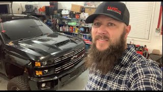 Wehrli Fab 35 Inch Intake Horn install 20172019 25003500 Duramax L5P [upl. by Marijo]