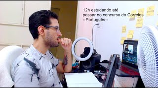 Estude comigo 12H seguidas para a Prova do Correios até passar DIA 5 [upl. by Rayford365]