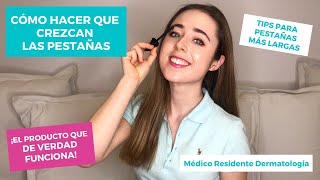 CÓMO HACER QUE CREZCAN LAS PESTAÑAS  TIPS PARA PESTAÑAS MÁS LARGAS  ¿REMEDIOS CASEROS [upl. by Analiese]