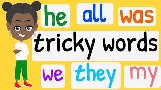 Tricky Words  Tricky Words Song  Sight Words Song  Phase Three  Kindergarten amp EYFS [upl. by Bloch]