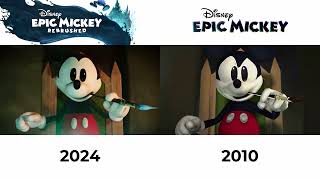 Disney Epic Mickey Rebrushed Intro Comparison [upl. by Glennie888]