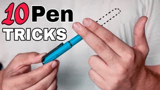 10 VISUAL Pen Tricks Anyone Can Do  REVEALED [upl. by Lyrad631]