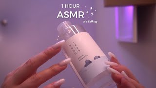 1 Hour ASMR • No Talking • First Person Skincare Makeup Haircare amp Massage  Layered Sounds [upl. by Leachim]