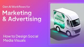 How to Design Social Media Visuals  Gen AI Workflows [upl. by Ibib]