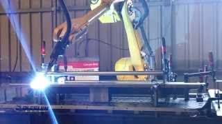 Soldadura robótica Sistema y proceso de soldadura robotizada con robot de soldadura PleguinMetal [upl. by Alrad]