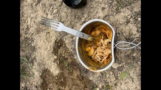 Mess Kit CanteenBBQ Mac n cheese in a Crusader Canteen Cup [upl. by Cati]