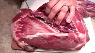 How to butcher a Deer  Front Shoulder Pt 2 Deboneing [upl. by Fanechka336]