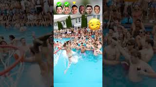 Gavi VS Leehmann VS Casemiro VS Cmavinga VS Messi VS Ronaldo Crazy Water Moments [upl. by Nanni]