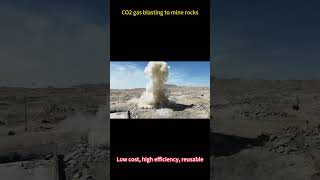 Carbon dioxide gas explosion co2blasting co2rockblasting blastingmining [upl. by Marsiella]