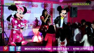 MINNIE Y MICKEY MOUSE  SHOW DE ANIMADORA  FIESTA INFANTIL  LIMA PERU [upl. by Schertz]